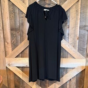 MICHAEL Michael Kors Black Ruffle Sleeve Tunic